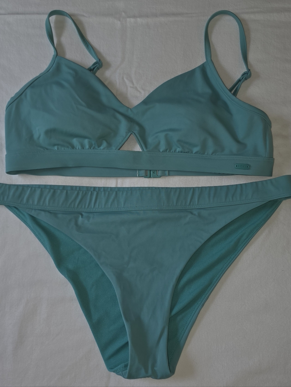 Roxy Teal Two-Piece Bikini Set
